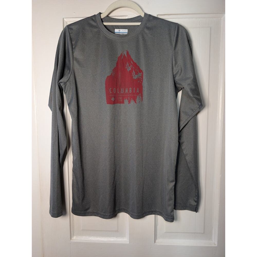 Columbia Graphic Mountain Lightweight Boys XL Outdoor Fishing Long Sleeve (769)